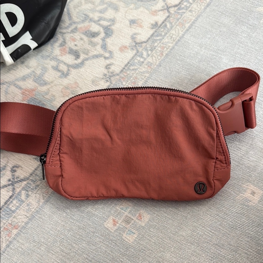 Lululemon Athletica Pinkish Tan Belt Bag with Adjustable Strap